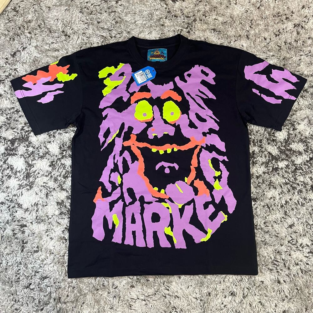 Chinatown MARKET X Funkadelic Paint‎ Face Graphic Tee T-Shirt Black L, NWT